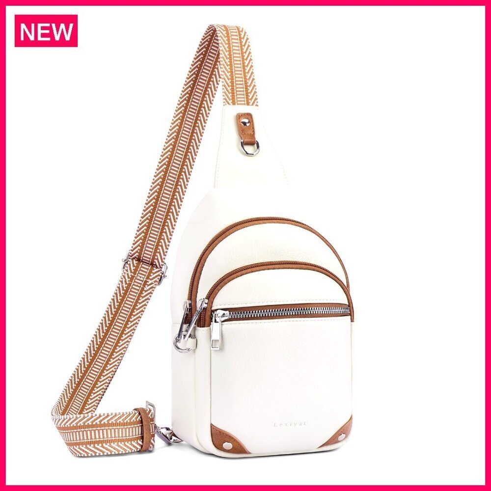 Anti Theft Crossbody Bag RFID Travel Sling Vegan Leather Fanny Pack
